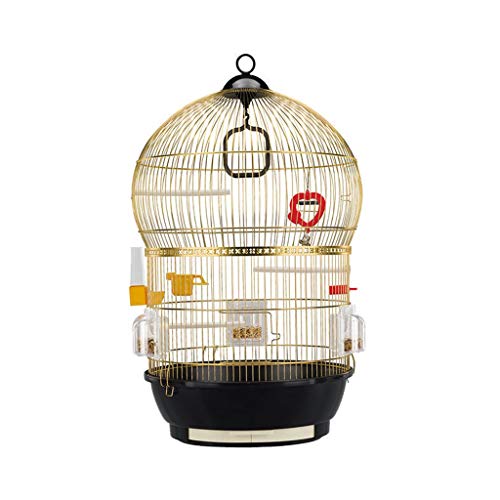 Liudan Birdhouse Parrot Breeding Nest Oversized Parrot Cage Stainless Steel Deluxe Bird Villa Exterior Simple And Stylish High-end Bird Cage (Size : M)
