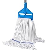 KeFanta Commercial Mop 60 inch Heavy Duty Industrial Wet Mops with Long Handle,Looped-End String Cotton Mop for Home, Kitchen,Garage,Office and Concrete/Tile Floor Cleaning