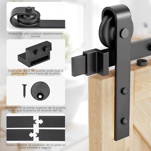 Sistema de rieles para puertas corredizas 6 Imagen adicional