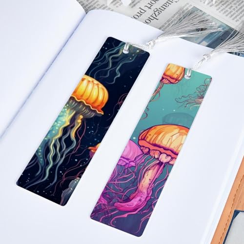 Marque-pages méduses à pampilles solides pour ne plus perdre votre page - 5