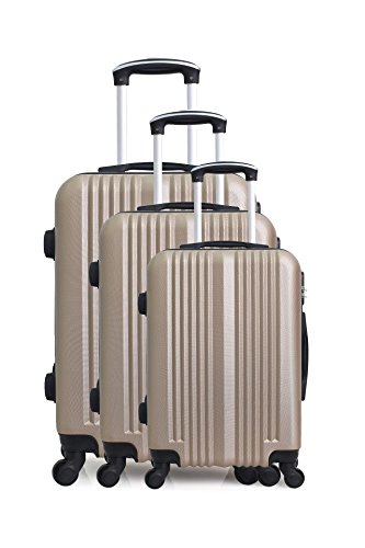 Preisvergleich Produktbild Hero Lipari Koffer-Set, 76 cm, 194 liters, Beige (Champagne)
