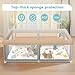 Baby Playpen with Mat 50x50 Inch, Play Pen for Babies and Toddlers with Gate, Baby Fence Sturdy Safety Playpen, Indoor & Outdoor Kids Activity Center