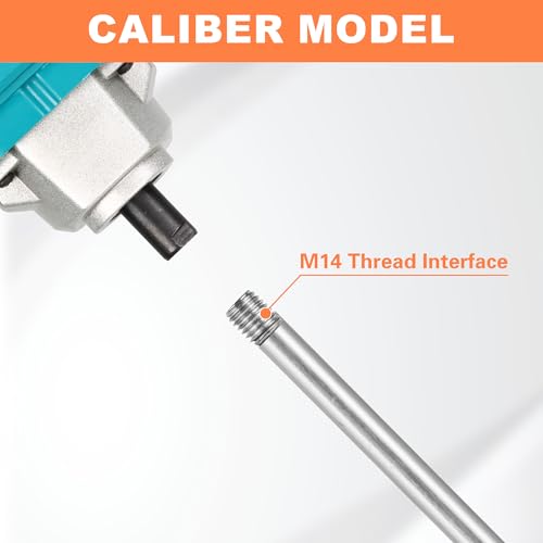 NorthSpoor Beton Mischkopf, Zement oder Farbe Mischer Bohrer Zubehör,Exklusives Zubehör für M14 Zement Mischer, Segmented S Mischkopf,23.63Inches