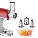 GVODE Accesorio Cortador de Verduras para Kenwood Kmix(KMX) Accessoire, Rallador de Queso, Molinillo de Verduras con 3 Cuchillas de Acero Inoxidable