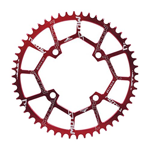 Plateau 104 BCD en aluminium anodisé rouge pour la rénovation de vélos de route