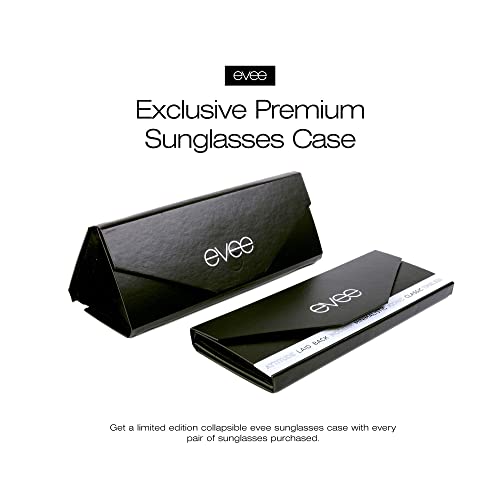 Image of EVEE Fashionable Metal Aviator Sunglasses with Oversize Flat Reflective Mirror Lenses (GEMINI)