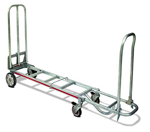Carretilla plegable de aluminio con 4 ruedas y capacidad 200 lbs miniatura 1