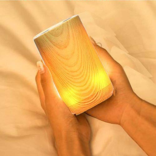 Altavoz Bluetooth JIA Audio con luz de madera creativa y conexión Plug-in 8
