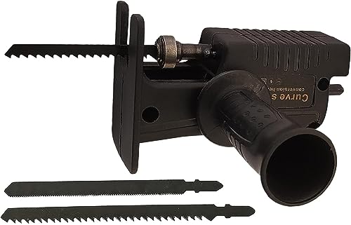 Image of Inditrust Electric Drill Modified Reciprocating Saw Attachment - Portable Saber /Jig Saw Converter with Cordless Adapter Set | Wood & Metal Cutting Tool
