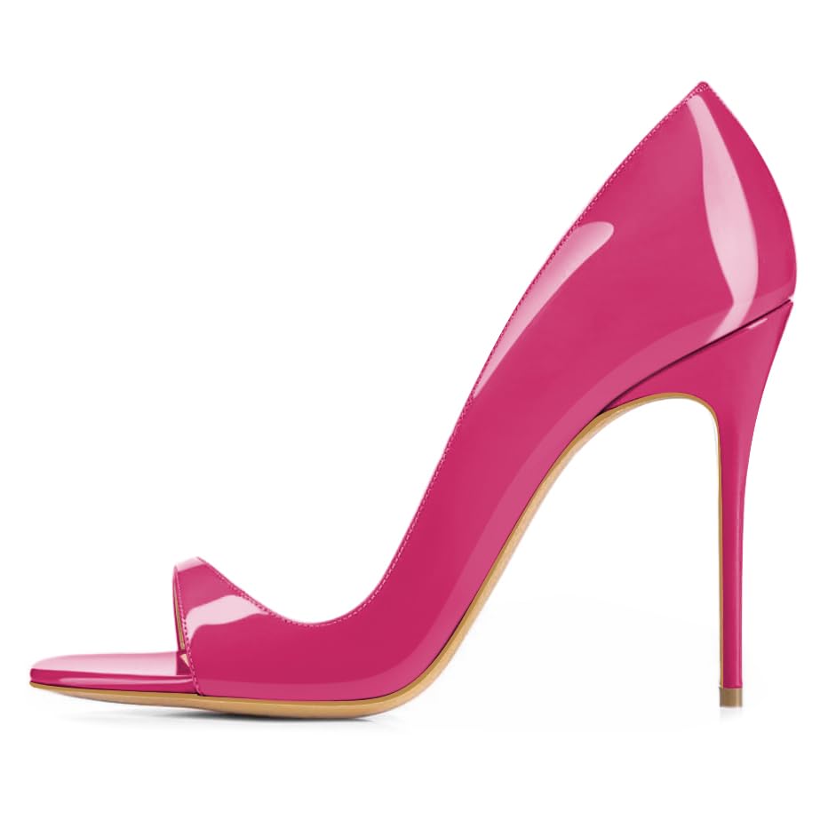 SAMMITOP Women's Peep Toe High Heel Pumps Cut Out D'Orsay Comfortable Sexy Stilettos Dress Shoes