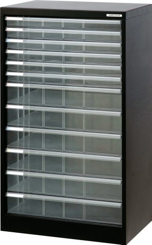 ナカバヤシ アバンテV2 フロアケース A3書類収納 12段 クロ A3F-12D