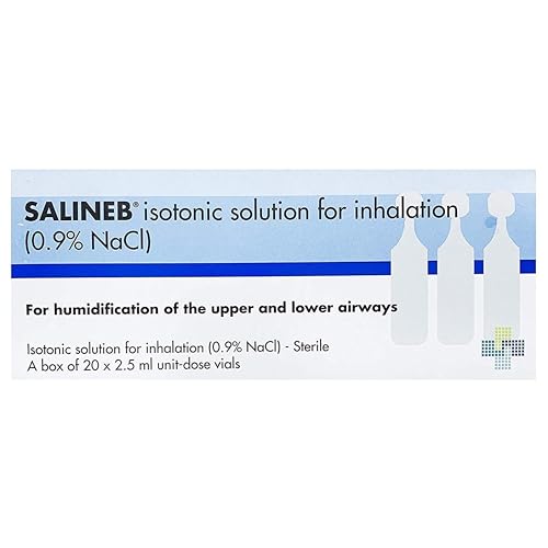 Isotonic Sodium Chloride Inhalation Solution 0.9% - 2.5ml Vials, Pack of 20