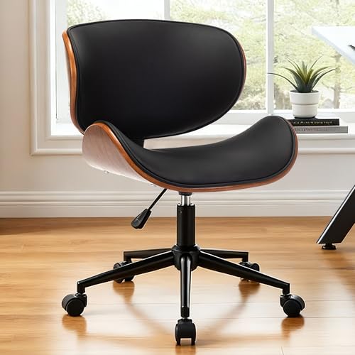 Mingone Bürostuhl Holz Computerstuhl 360° Ergonomisch...