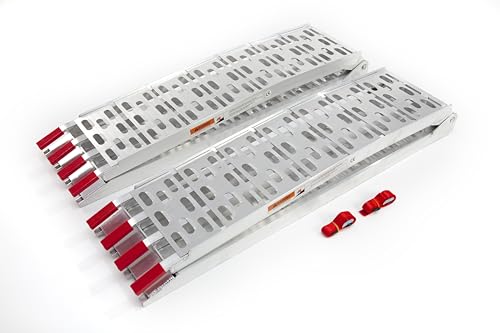 The Ramp People 2.2m Aluminium Loading Ramps - Pair 680kg Capacity Folding Van Trailer ATV Quad Bike Lawnmower