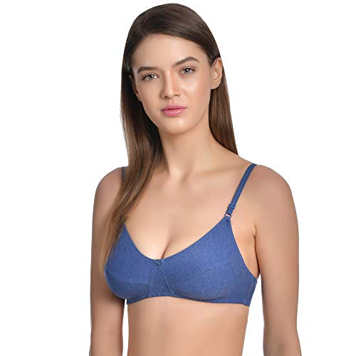 Image of Aimly Women's Cotton Non-Padded Non-Wired Solid Multicolor Bra Combo Pack of 6