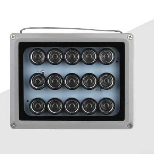 Iluminador IR de 850 nm BlissfulAbode DC12V con sensor y carcasa de aluminio resistente 5