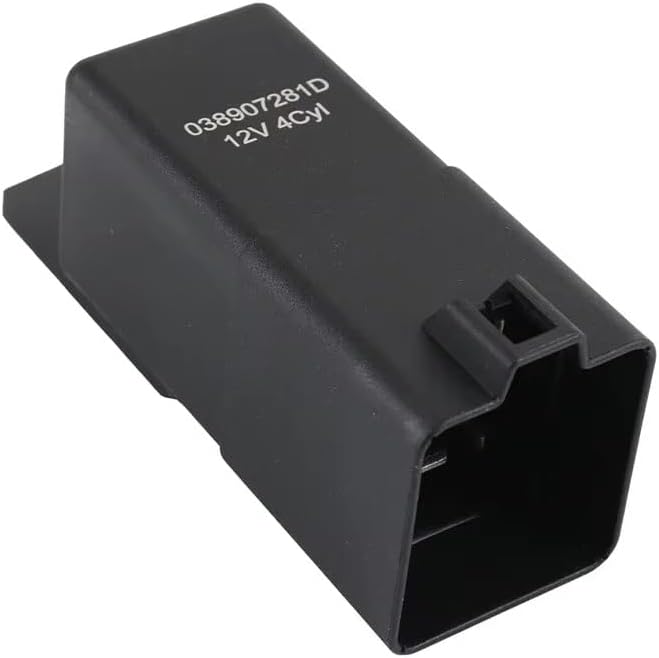 Glow Plugs 038907281D 04L907281 0522120504 Compatible with A3 A4 1.6 1.9 2.0 Glow Plug Control Relay Car Diesel 9-Pin Glow Plugs Relay RB6 4 Zyl
