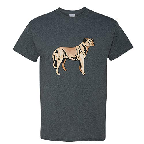 Custom Funny Graphic T Shirts for Men Anatolian Shepherd Dog Cotton Top Smoke Design Only Medium