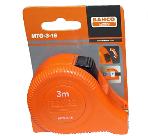 Bahco MTG-3-16 Steel Tape Measure 3 m Wide 16 mm