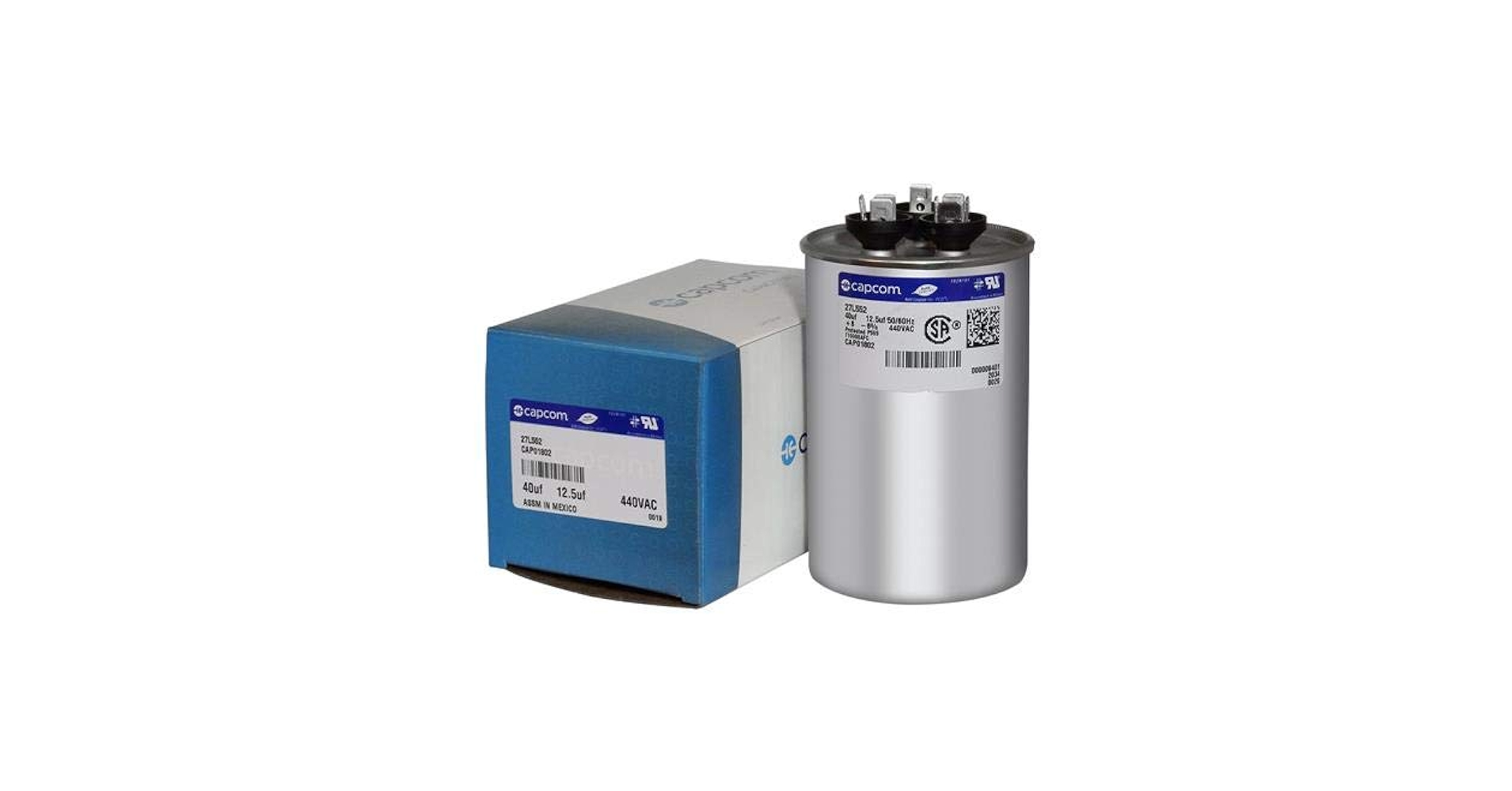TWX036C100A3 Replacement Capacitor 40/12.5 uF x 440 VAC