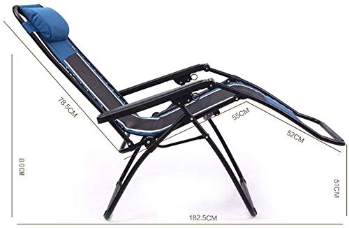 Chaise de jardin pliante grise avec coussin grand confort - 3