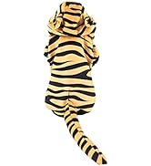 DELIFUR Halloween Dog Tiger Costumes for Cat Small Dogs and Medium Dogs Pet Cosplay Tiger Costume...