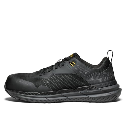 KEEN Utility Mens Speedworks Work Sneakers (Carbon-Fiber Toe) Black/Steel Grey 10.5 Medium by KEEN Utility - Used condition - Image 3
