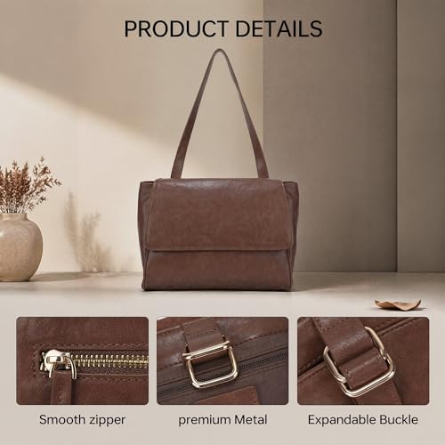 Bolso Shoulder para Mujer, Satchel Vegano Vintage miniatura 5