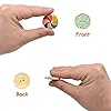 Renashed 50Pcs Mixed Color Design Wooden Buttons in Bulk for Crafts Scrapbooking or Sewing and DIY Craft (30mm) #2