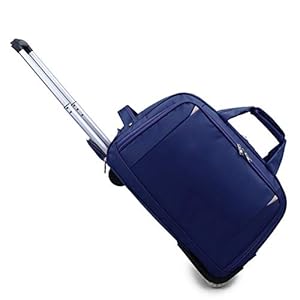 ZHANGQIANG Koffer Travel Trolley Case 2 Wheeled Laptop Business Bag Cabin Handbagage Koffer (Color : Blue, Size : Small) Double the comfort