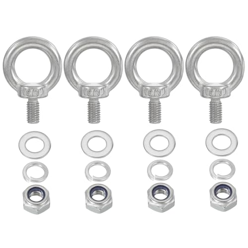 Perno de ojo M8 x 15 mm PATIKIL en acero inoxidable 304, herraje de elevación de acabado pulido