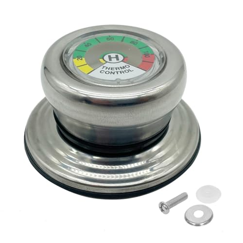 Manopola del termometro del coperchio del vaso dell'acciaio inossidabile Progettazione facile di installazione Controllo accurato della temperatura Manopola precisa