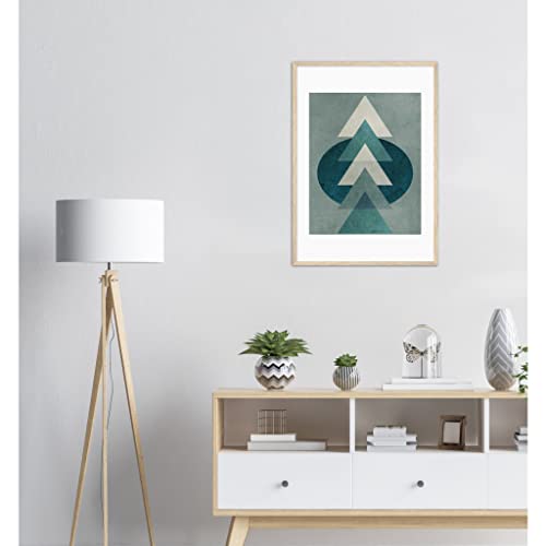 Tableau géométrique vert pour transformer l'ambiance du bureau - 4