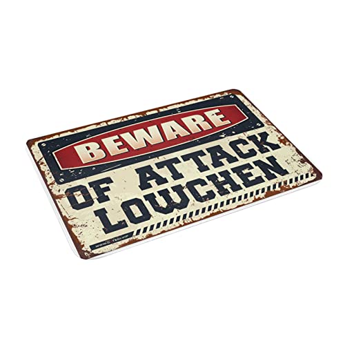 Tapis d'automne Paillasson Fall Beware of Attack Lowchen aux finitions durables