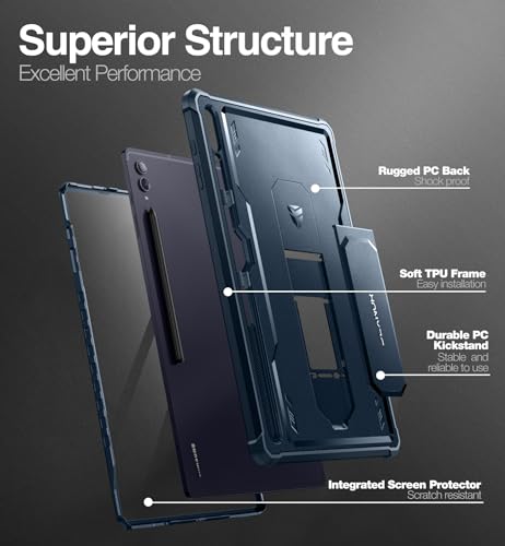 Coque Samsung Galaxy Tab S9 Ultra Qualité Militaire Dexnor S8 Ultra
