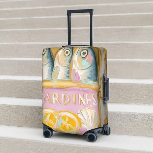 Colorful Sardine Can Elastic Travel Luggage Covers Dustproof Scratch-Resistant Suitcase Protector Fit 22-24 Inch 6