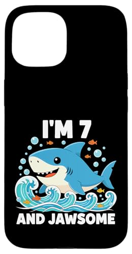 7yr I'm 7 and Jawsome Shark 7΂̒a X}zP[X iPhone 15 p