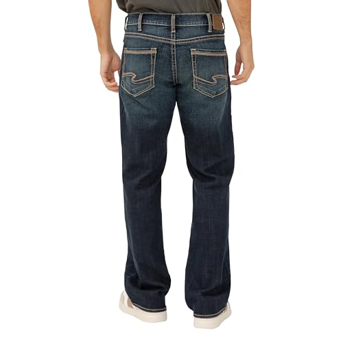 Image of Silver Jeans Co. Men's Zac Relaxed Fit Straight Leg Jean - Legacy
