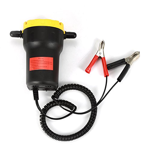 Glit Pompe à Huile Diesel, éléctrique Vidange Extraction Diesel Aspiration 12V 60W, pour Le Changement de d'extracteurs Fluide Voiture Moteur, d'extraction 3L/min, 23,5 * 18 * 9,2 cm Cover