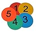 Eco Walker 8inch Numbered Floor Spot Markers Set of 5 (1-5)