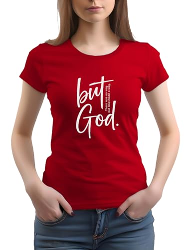 Image of XENOVAURBAN Women Cotton Printed Regular Fit T-Shirt | Stylish Round Neck Graphic Tshirt - WRN-BUTGOD1