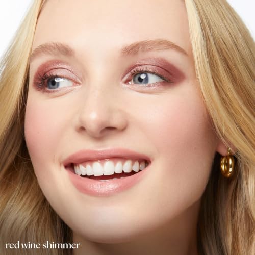 Image of Julep Eyeshadow 101 Cream-to-Powder Waterproof Eyeshadow Stick - Red Wine Shimmer - Long-Lasting, Buildable, Crease-Proof, Cruelty Free, Shimmer Finish with Built-In Smudger