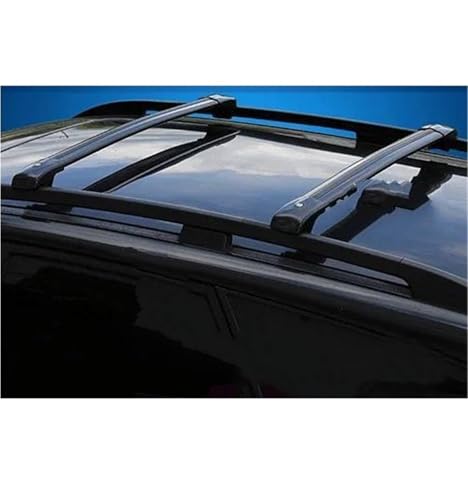 Barras de Techo Barras Techo Para KIA Para EV9 GT-LINE 5 PUERTAS SUV 2023+ (RIELES ELEVADOS) Laterales Aleación Aluminio Rieles Transversales Portaequipajes Barras de Transversales(B)