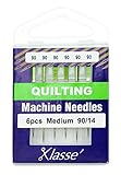 Klasse Quilting Needles, Size 90/14, 1 Pack, 6pcs, AA5106.090