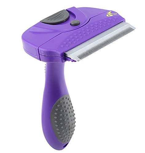 Hertzko Dog Brush & Cat Brush for Small, Medium & Large Dogs and Cats, with Short to Long Hair. Pet Comb Dramatically Reduces Shedding