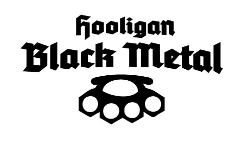 Hooligan Black Metal Autocollant pour vitre arrière, 58 cm, couleur : blanc, autocollant pour vitre arrière