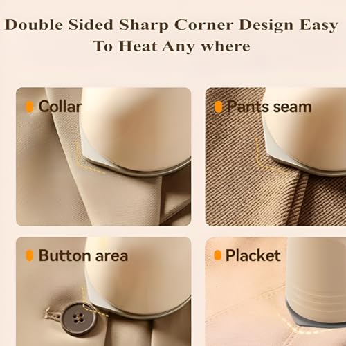 Image of Portable Handheld Garment Steamer | 1000W Foldable Mini Travel Steam Iron | 160ml | Iron Rest Pads | Heat Resistant | Anti-Slip Mat | Protective Waterproof Insulation Mat (Multi colored)