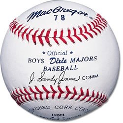Macgregor 78 Official Dixie Baseball (One Dozen) #TOP6