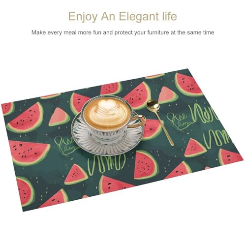 Sets de table imperméables pour repas en extérieur et fêtes de vacances - 4