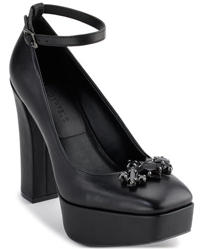 Karl Lagerfeld Paris Women's Varun Platform Ankle Pump